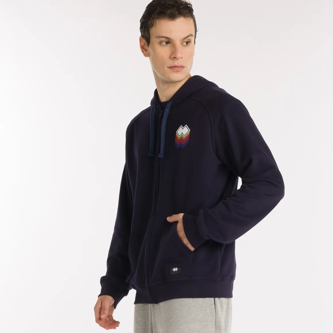 Felpa con Cappuccio e Full Zip GFX