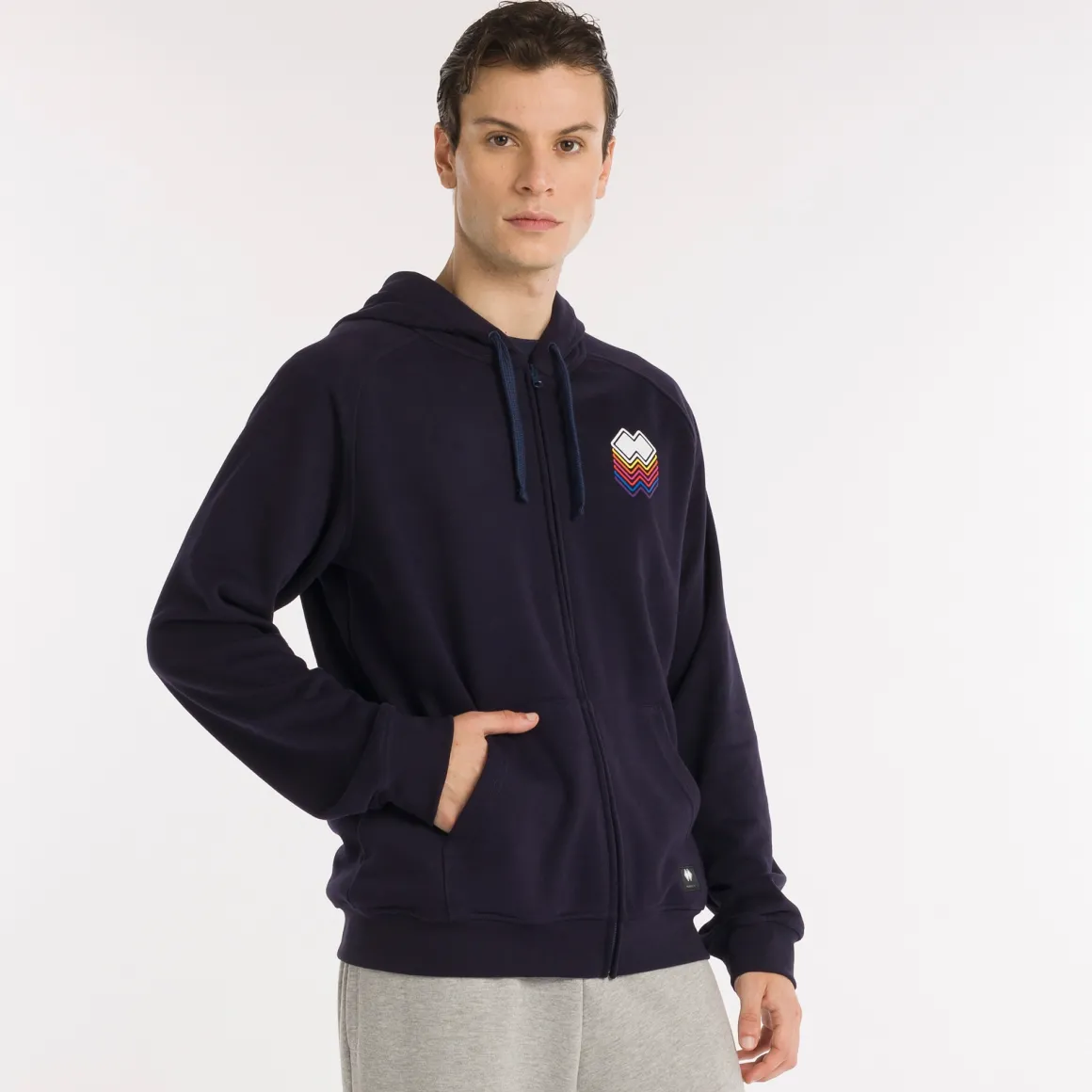 Felpa con Cappuccio e Full Zip GFX