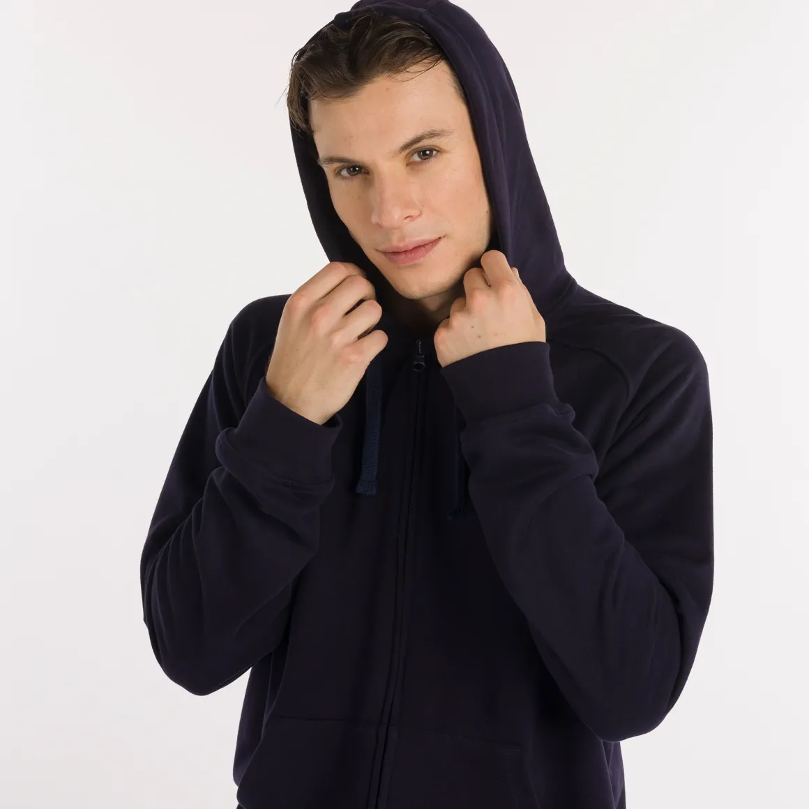 Felpa con Cappuccio e Full Zip GFX