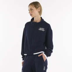 Felpa crop full zip da donna SS25