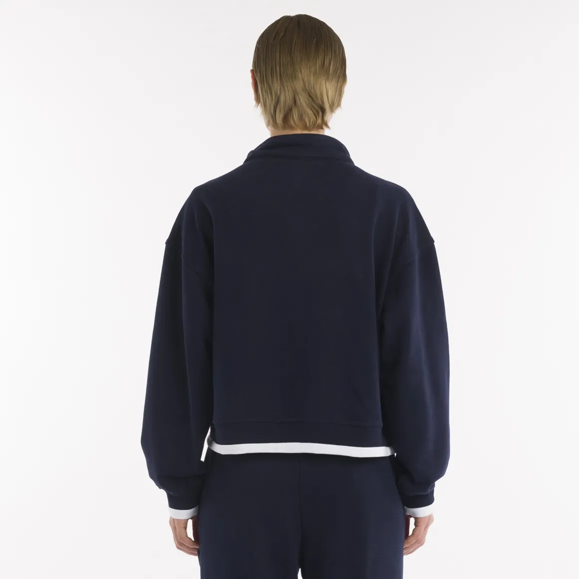Felpa crop full zip da donna SS25