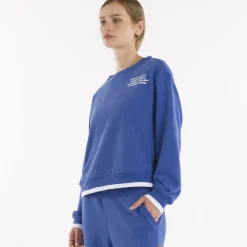 Felpa crop girocollo da donna SS25