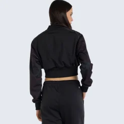 Felpa Crop Graphic da donna