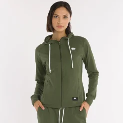 Felpa donna full zip con cappuccio Essential SS25