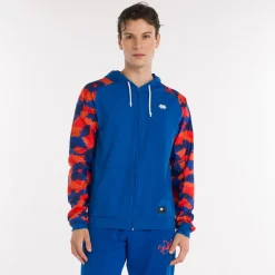 Felpa full zip con cappuccio All Over