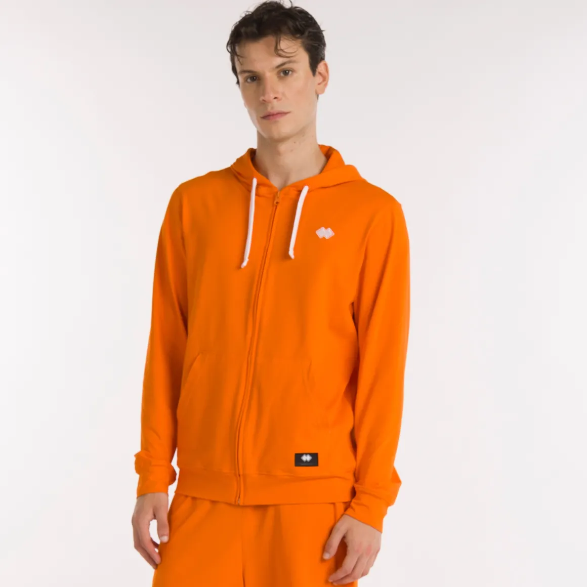 Felpa full zip con cappuccio Essential SS25