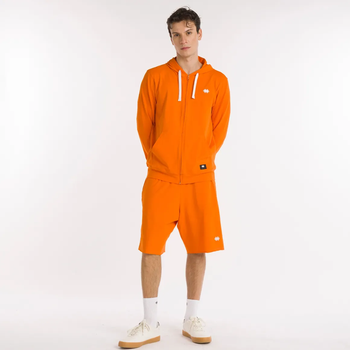 Felpa full zip con cappuccio Essential SS25