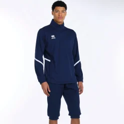 Felpa leggera con mezza zip Manfred