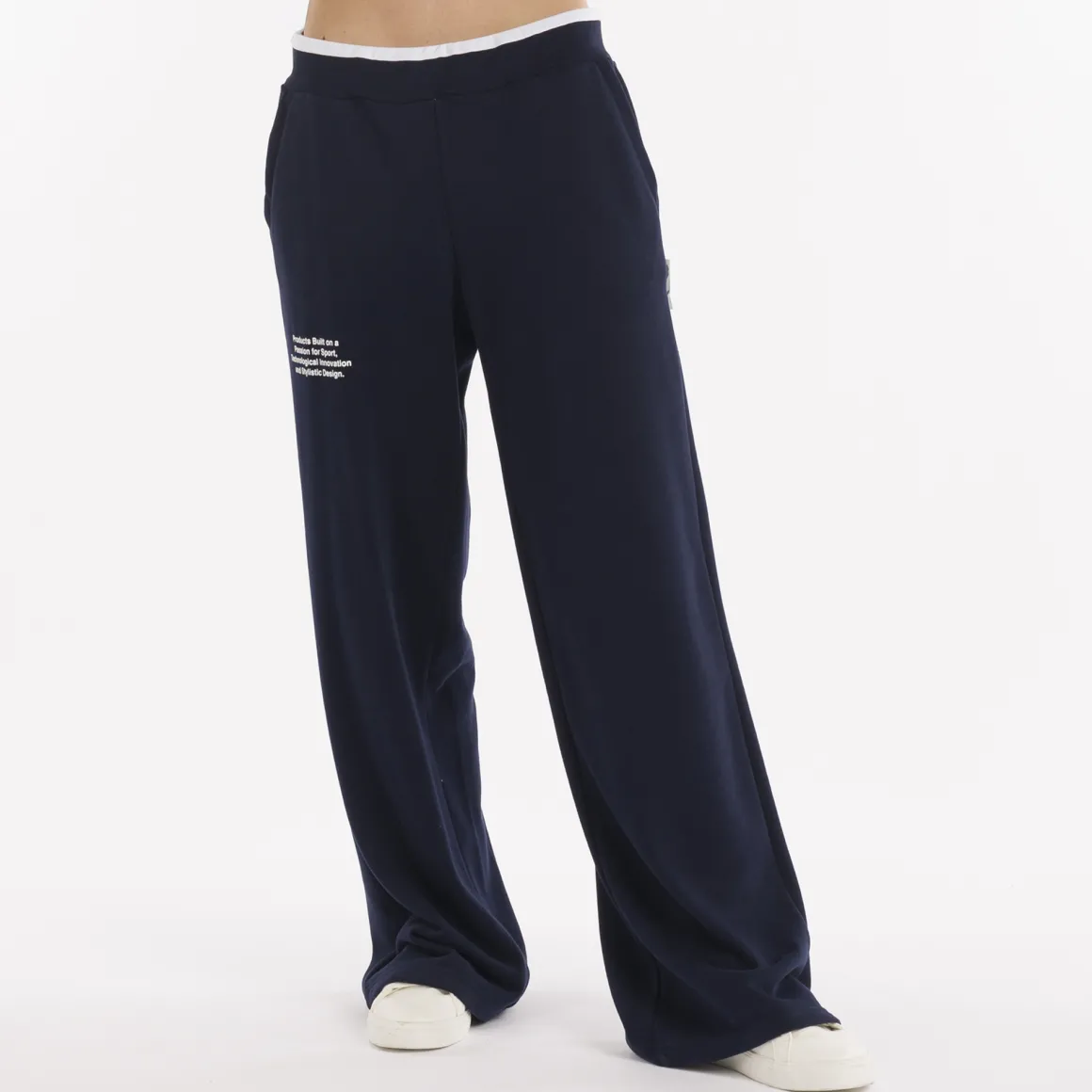 Pantaloni a palazzo in fleece da donna SS25