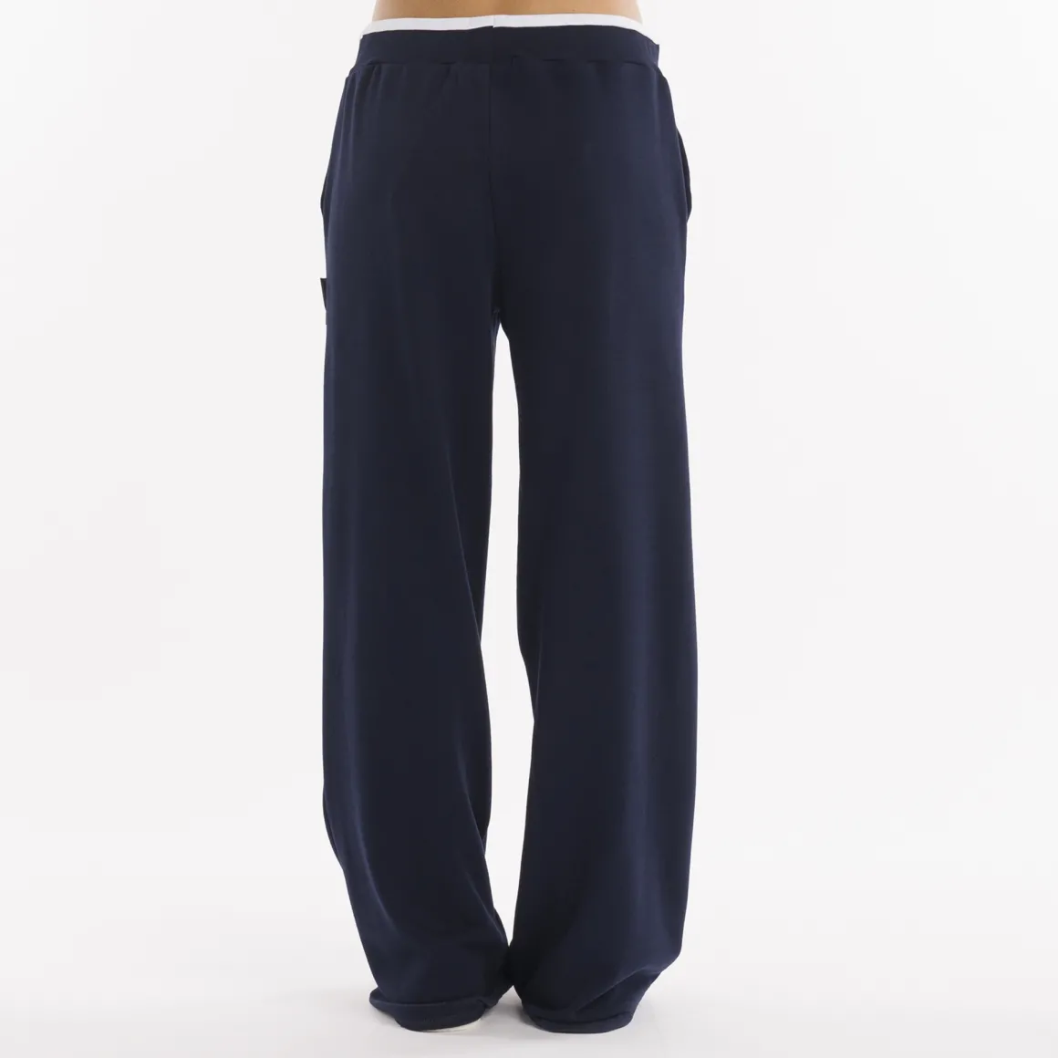 Pantaloni a palazzo in fleece da donna SS25